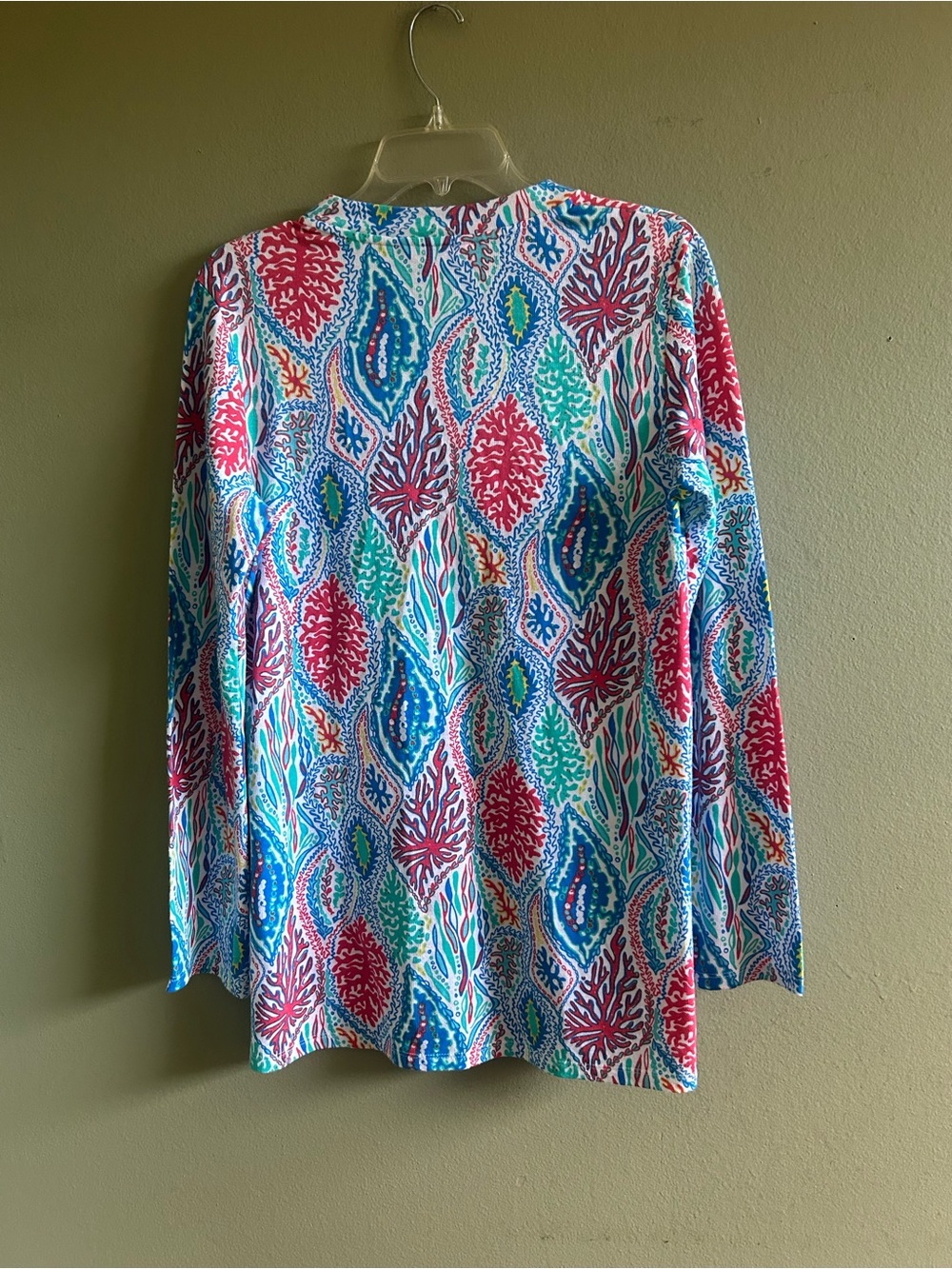 Lilly Pulitzer Multicolor Coral Reef V-Neck Tunic - Picture 2 of 5